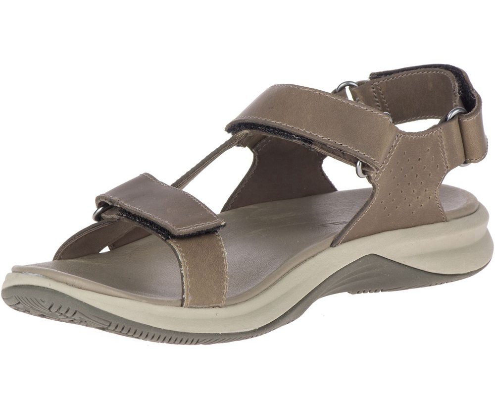 Merrell Sandaler Dame - Tideriser Luna Convert Læder - Brune - AMH836472